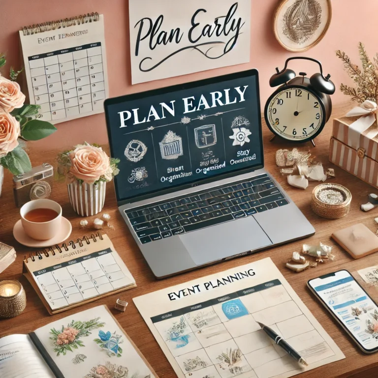 Calendar and checklist for early event planning